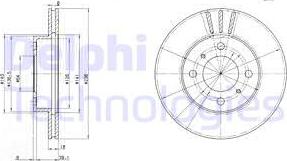 Delphi BG2810 - Bremžu diski www.autospares.lv