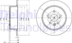 Delphi BG2884 - Bremžu diski www.autospares.lv