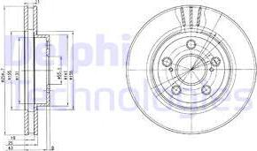 Delphi BG2880 - Bremžu diski www.autospares.lv