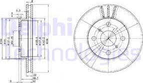 Delphi BG2835 - Bremžu diski www.autospares.lv