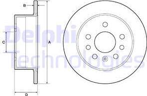 Delphi BG2879 - Bremžu diski www.autospares.lv