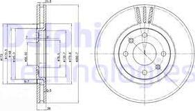 Delphi BG2872C - Тормозной диск www.autospares.lv