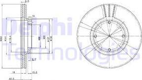 Delphi BG2394 - Bremžu diski autospares.lv