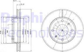 Delphi BG2395 - Bremžu diski www.autospares.lv