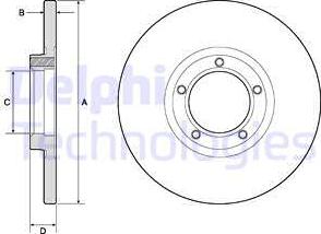 Delphi BG2349 - Bremžu diski autospares.lv