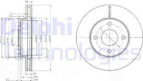 Delphi BG2350 - Bremžu diski www.autospares.lv