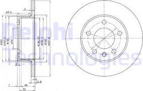 Delphi BG2380 - Bremžu diski www.autospares.lv