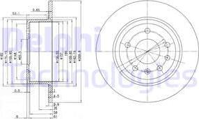 Delphi BG2381 - Bremžu diski www.autospares.lv