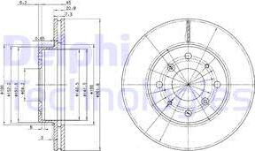 Delphi BG2336 - Bremžu diski www.autospares.lv