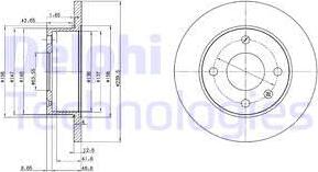 Delphi BG2375 - Bremžu diski www.autospares.lv