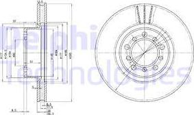 Delphi BG2372 - Bremžu diski www.autospares.lv