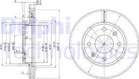 Delphi BG2292 - Bremžu diski www.autospares.lv