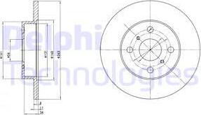 Delphi BG2256 - Bremžu diski www.autospares.lv