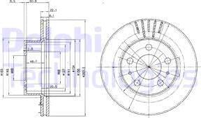 Delphi BG2207 - Bremžu diski www.autospares.lv