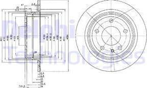 Delphi BG2211 - Bremžu diski www.autospares.lv