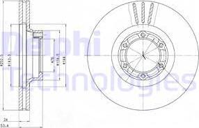 Delphi BG2284 - Bremžu diski www.autospares.lv