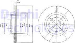 Delphi BG2283 - Bremžu diski www.autospares.lv