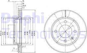 Delphi BG2273 - Bremžu diski www.autospares.lv