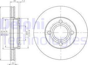 Delphi BG2272 - Bremžu diski www.autospares.lv