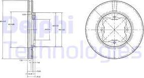 Delphi BG2798 - Bremžu diski www.autospares.lv