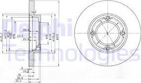 Delphi BG2797 - Bremžu diski www.autospares.lv