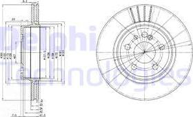 Delphi BG2740 - Bremžu diski www.autospares.lv