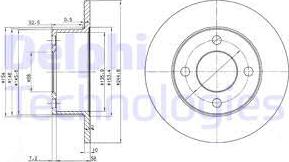 Delphi BG2747 - Bremžu diski www.autospares.lv