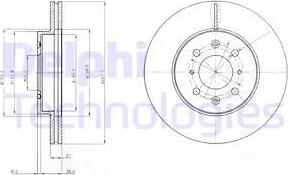 Delphi BG2759C - Brake Disc www.autospares.lv