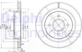 Delphi BG2758 - Bremžu diski www.autospares.lv