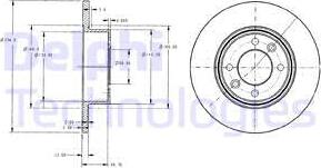 Delphi BG2703 - Bremžu diski www.autospares.lv