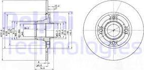 Delphi BG2702 - Bremžu diski autospares.lv