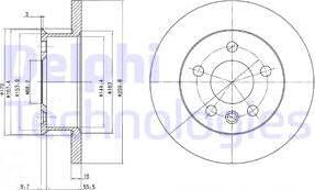 Delphi BG2716 - Bremžu diski www.autospares.lv