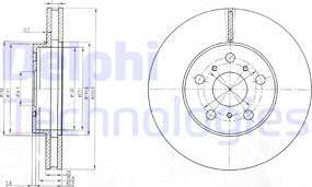 Delphi BG2711 - Bremžu diski www.autospares.lv