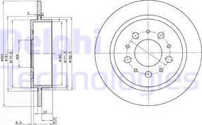 Delphi BG2718 - Bremžu diski www.autospares.lv