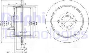 Delphi BG2781 - Bremžu diski www.autospares.lv