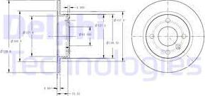 Delphi BG2732 - Bremžu diski www.autospares.lv