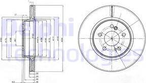 Delphi BG2776 - Bremžu diski www.autospares.lv