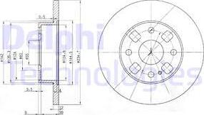 Delphi BG2778 - Bremžu diski www.autospares.lv