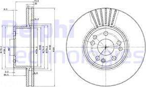 Delphi BG739 - Bremžu diski www.autospares.lv