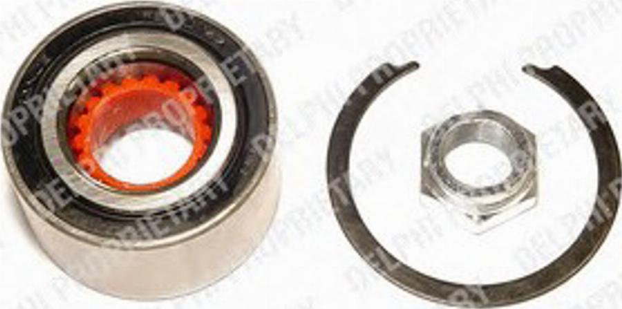 Delphi BK544 - Подшипник ступицы колеса, комплект www.autospares.lv