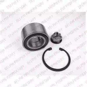 Delphi BK1554 - Подшипник ступицы колеса, комплект www.autospares.lv