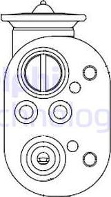 Delphi CB1001V - Izplešanās vārsts, Gaisa kond. sistēma www.autospares.lv