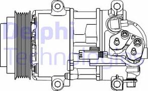 Delphi CS20499 - Kompresors, Gaisa kond. sistēma autospares.lv