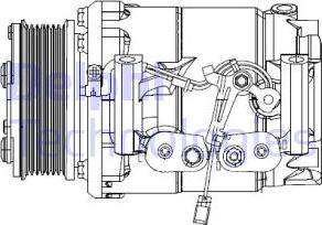 Delphi CS20492 - Kompresors, Gaisa kond. sistēma www.autospares.lv