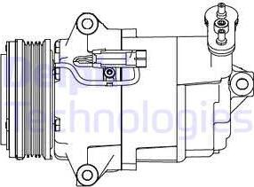 Delphi CS20429 - Kompresors, Gaisa kond. sistēma www.autospares.lv