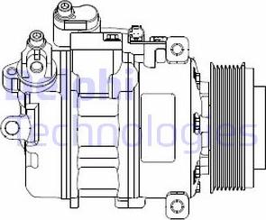 Delphi CS20479 - Kompresors, Gaisa kond. sistēma www.autospares.lv