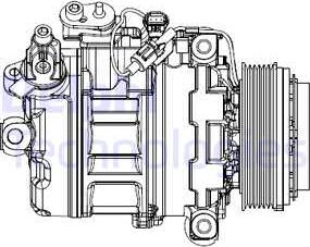 Delphi CS20547 - Kompresors, Gaisa kond. sistēma www.autospares.lv