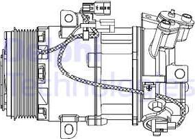 Delphi CS20550 - Kompresors, Gaisa kond. sistēma www.autospares.lv