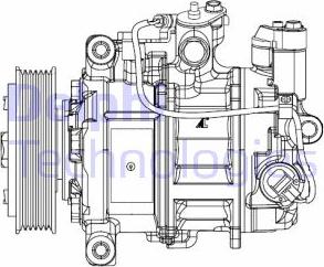 Delphi CS20504 - Kompresors, Gaisa kond. sistēma www.autospares.lv