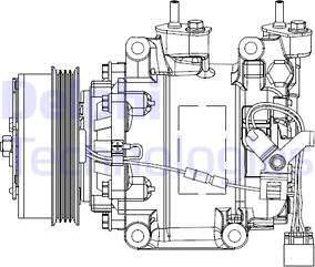 Delphi CS20515 - Kompresors, Gaisa kond. sistēma www.autospares.lv